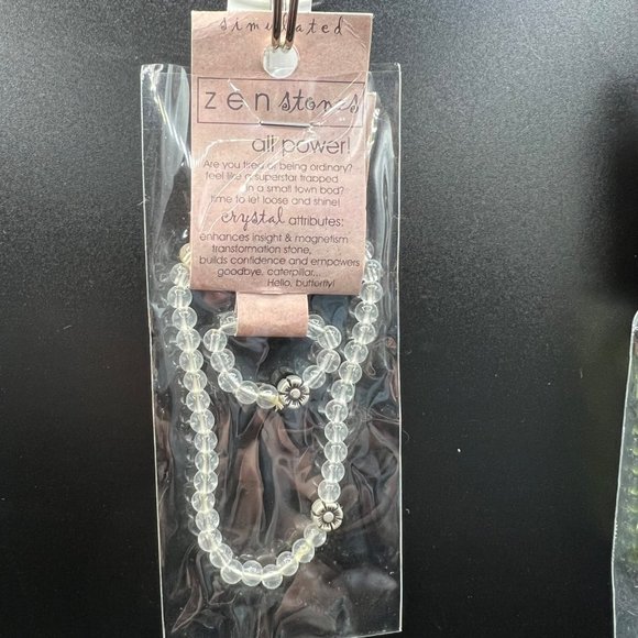 2 Bracelet and Ring Sets 1 Crystal, 1 Peridot Smarts and Insight Combo Zen Stone - Picture 3 of 12